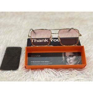 NEW Orange By TIJN RELIABLE SCREEN GLASSES BLUE LIGHT BLOCKING GLASSES Gold